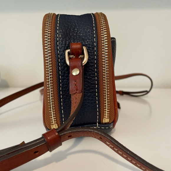 Dooney and Bourke Navy Pebble Leather Crossbody - Picture 4 of 9